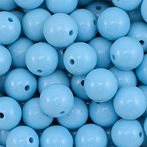 14 mm DQ Acrylperlen Blue