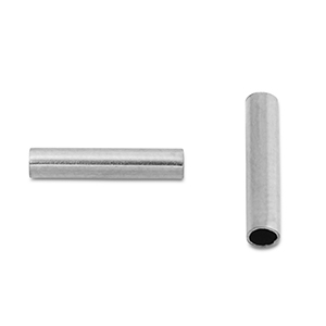 Stainless Steel - Rostfrei Stahl Perlen Tube 8mm Silver