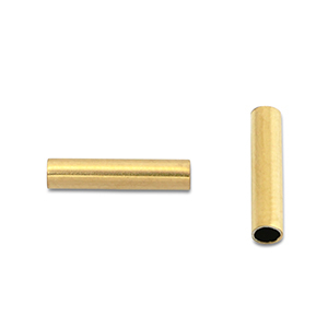Stainless Steel - Rostfrei Stahl Perlen Tube 8mm Gold