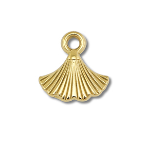Stainless Steel - Rostfrei Stahl Anh&auml;nger L&uuml;fter Gold