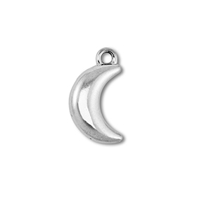 Stainless Steel - Rostfrei Stahl Anh&auml;nger Mond Silver