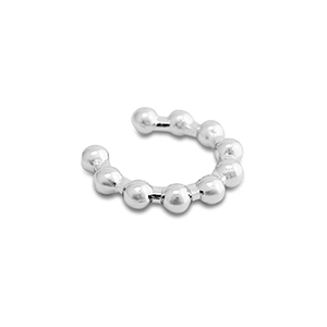 Ohrringe aus Stainless Steel - Rostfreiem Stahl Ear Cuff Silver