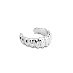 Ohrringe aus Stainless Steel - Rostfreiem Stahl Ear Cuff Silver