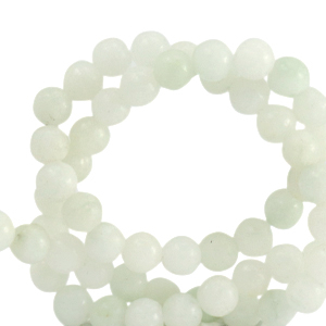 Naturstein Perlen Marmor 4mm Off white-green