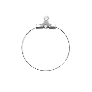 Stainless Steel - Rostfrei Stahl Schmuckzubeh&ouml;r Ohrringe Creolen H&auml;nger Silver