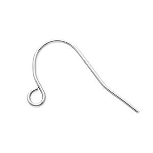 Stainless Steel - Rostfrei Stahl Schmuckzubeh&ouml;r Ohrringe / Ohrh&auml;nger mit &Ouml;se Silver