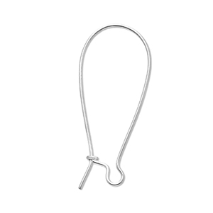 Stainless Steel - Rostfrei Stahl Schmuckzubeh&ouml;r Ohrh&auml;nger verschliessbar Silver