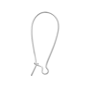 Stainless Steel - Rostfrei Stahl Schmuckzubeh&ouml;r Ohrh&auml;nger verschliessbar Silver