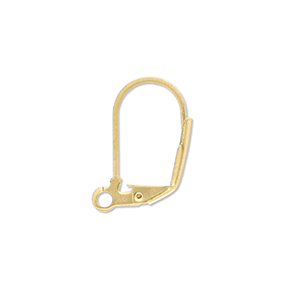 Stainless Steel - Rostfrei Stahl Schmuckzubeh&ouml;r Ohrh&auml;nger verschliessbar mit &Ouml;se Gold