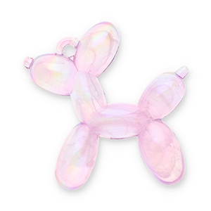 Statement-Anh&auml;nger Ballonhund Lilac purple-AB coating