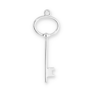 Statement-Anh&auml;nger Schl&uuml;ssel Silver