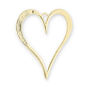Statement-Anh&auml;nger Herz Gold