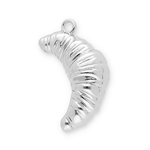 Statement-Anh&auml;nger Croissant Silver