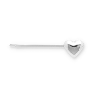 Haarschmuck Haarklammer Herz Silver