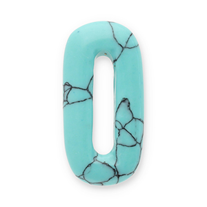Naturstein Anh&auml;nger Turquoise Oval Turquoise