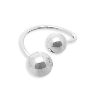 Ringe aus Stainless Steel - Rostfreiem Stahl Kugeln Silver