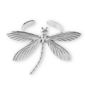 Ringe aus Stainless Steel - Rostfreiem Stahl Libelle Silver