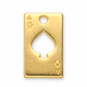 Metall Anh&auml;nger DQ Spatenasse Gold (Nickelfrei)