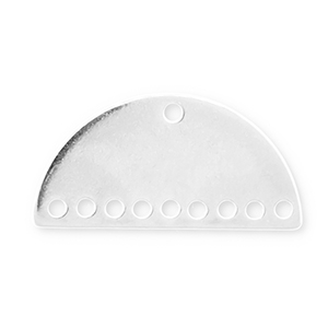 Eco-brass&reg; Metall Anh&auml;nger DQ Zwischenst&uuml;ck Antik silber (Nickelfrei)
