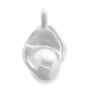 Metall Anh&auml;nger DQ Irregular Antik silber (Nickelfrei)