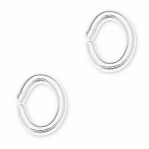 Metall Zubeh&ouml;r DQ Bindering Oval Antik silber (Nickelfrei)