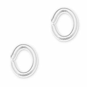 Metall Zubeh&ouml;r DQ Bindering Oval Antik silber (Nickelfrei)