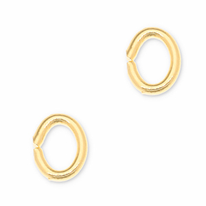 Metall Zubeh&ouml;r DQ Bindering Oval Gold (Nickelfrei)
