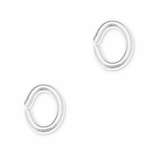 Metall Zubeh&ouml;r DQ Bindering Oval Antik silber (Nickelfrei)