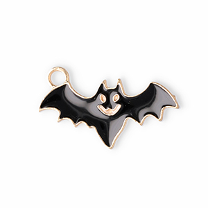 Metall Anh&auml;nger Fledermaus Black-gold