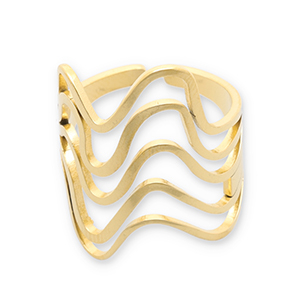 Ringe aus Stainless Steel - Rostfreiem Stahl Gold
