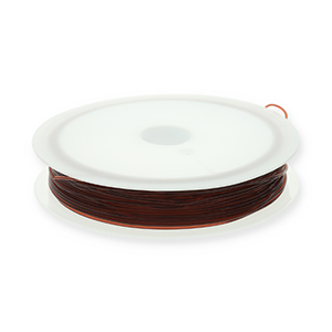 Elastik Schmuckdraht 0.8mm Brown