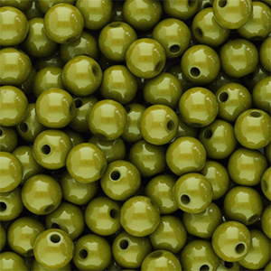 8 mm Acrylperlen Shiny Olive green