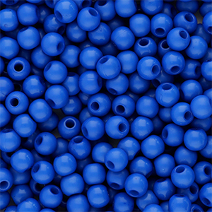 4 mm Acrylperlen Shiny Blue