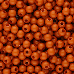 4 mm Acrylperlen Shiny Terracotta red