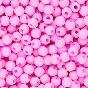 4 mm Acrylperlen Shiny Pink