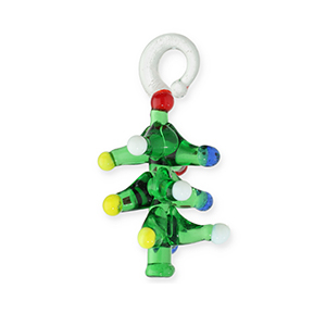 Glas-Anh&auml;nger Weihnachtsbaum Green-multicolour