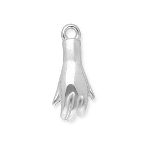 Stainless Steel - Rostfrei Stahl Anh&auml;nger Hand Silver