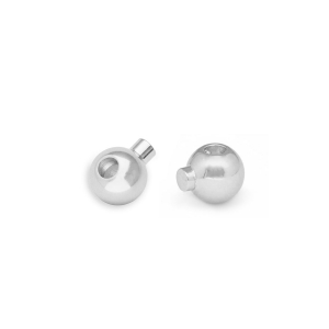 Eco-brass&reg; Metall Zubeh&ouml;r DQ Quetschperlen Rund Antik silber (Nickelfrei)