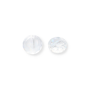 Glas Top Facett Perlen Transparent-AB coating
