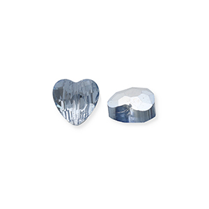 Fashion Facett Perlen Herz Blue-pearl shine coating