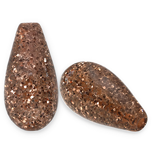 Polaris Elements Perlen Tropfenform Paipo Brown
