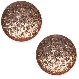 20 mm classic Cabochon Polaris Elements Paipo Brown
