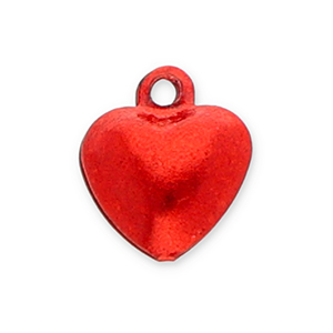 Metall Anh&auml;nger Gl&ouml;ckchen Herz Red