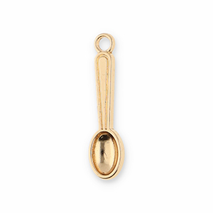 Metall Anh&auml;nger L&ouml;ffel Gold