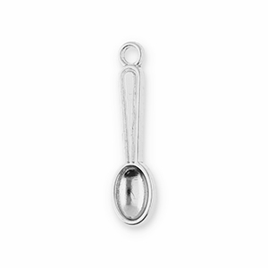 Metall Anh&auml;nger L&ouml;ffel Silver