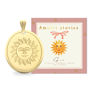 BY31&reg; Stainless Steel - Rostfrei Stahl Anh&auml;nger Sonne Gold