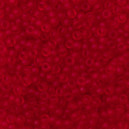 Miyuki Rocailles 11/0 Transparent matte ruby red 11-141F