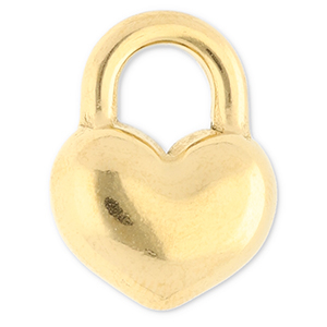 Stainless Steel - Rostfrei Stahl Anh&auml;nger Herz Gold