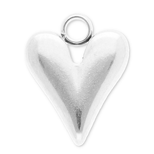 Stainless Steel - Rostfrei Stahl Anh&auml;nger Herz Silver