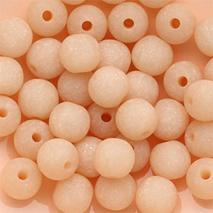 Super Polaris Apaco Perlen 6 mm Rund matt Light peach